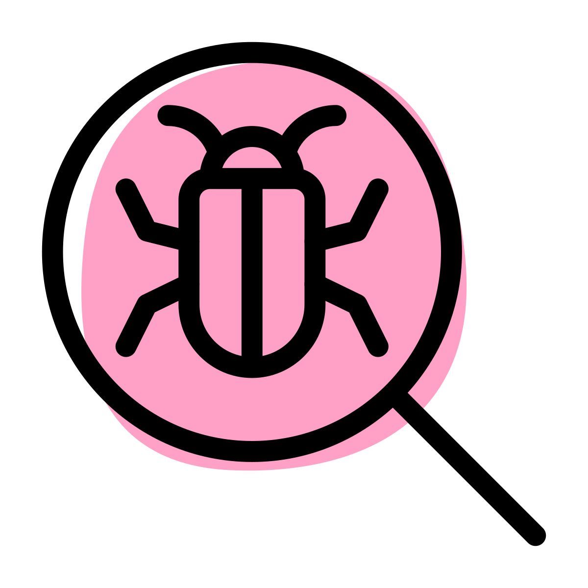 seach for bugs icon