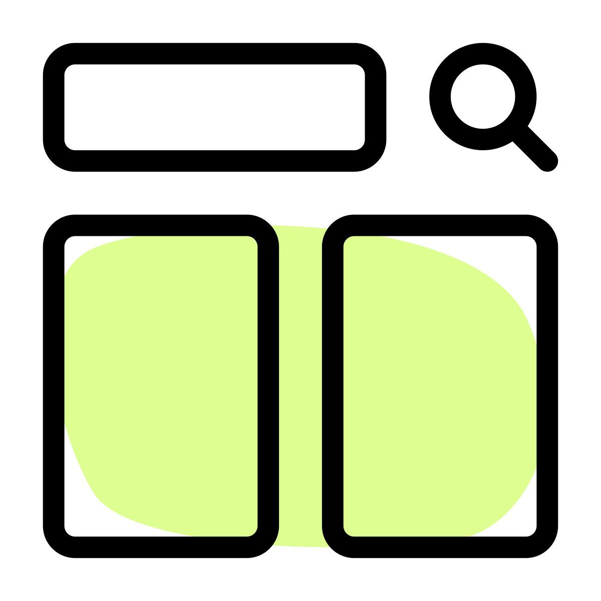 comparaison des résultats de recherche icon