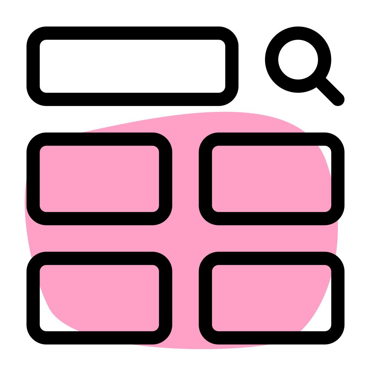 검색 결과 레이아웃 icon