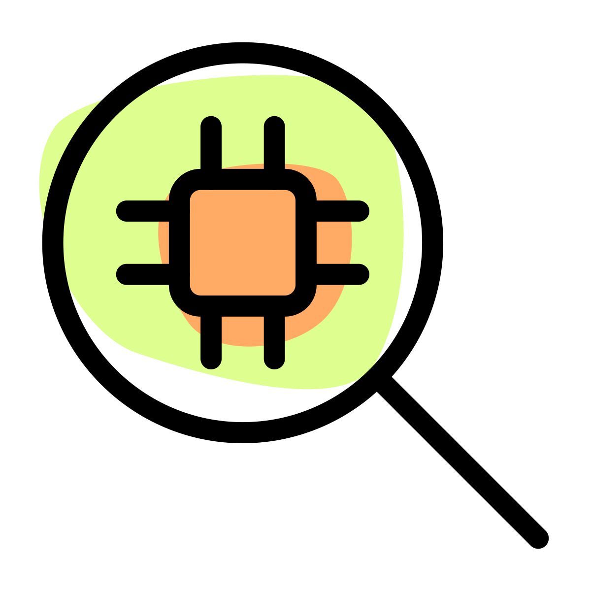 microprocessor search icon