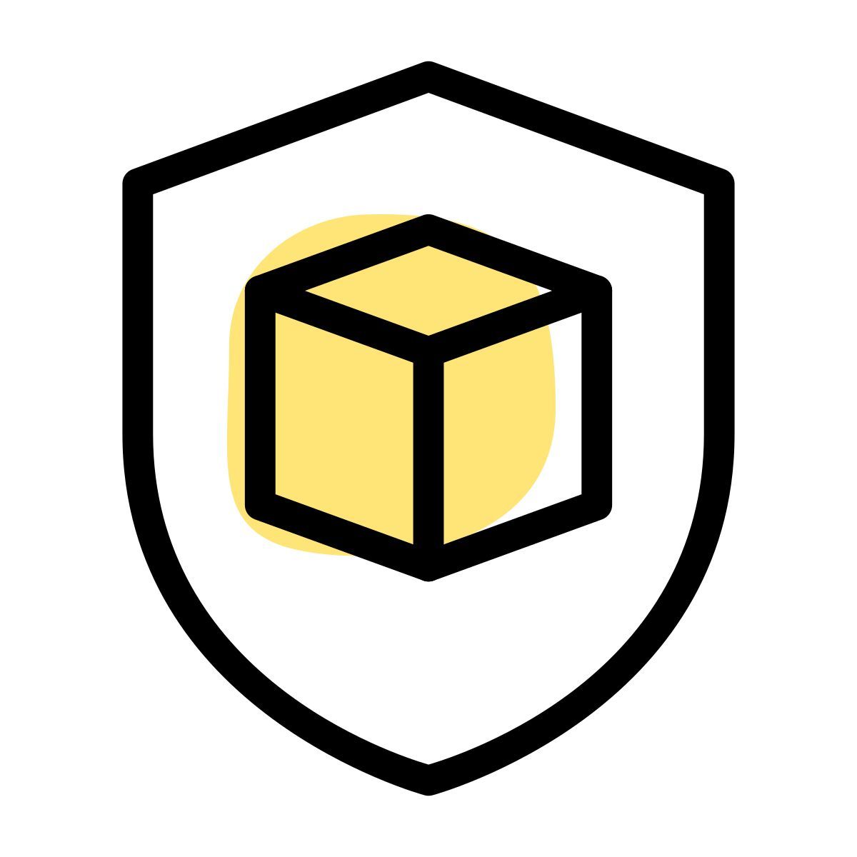 secure 3d model icon