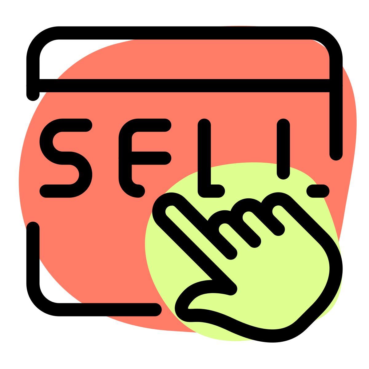 Sell products online on a browser with touch screen icon