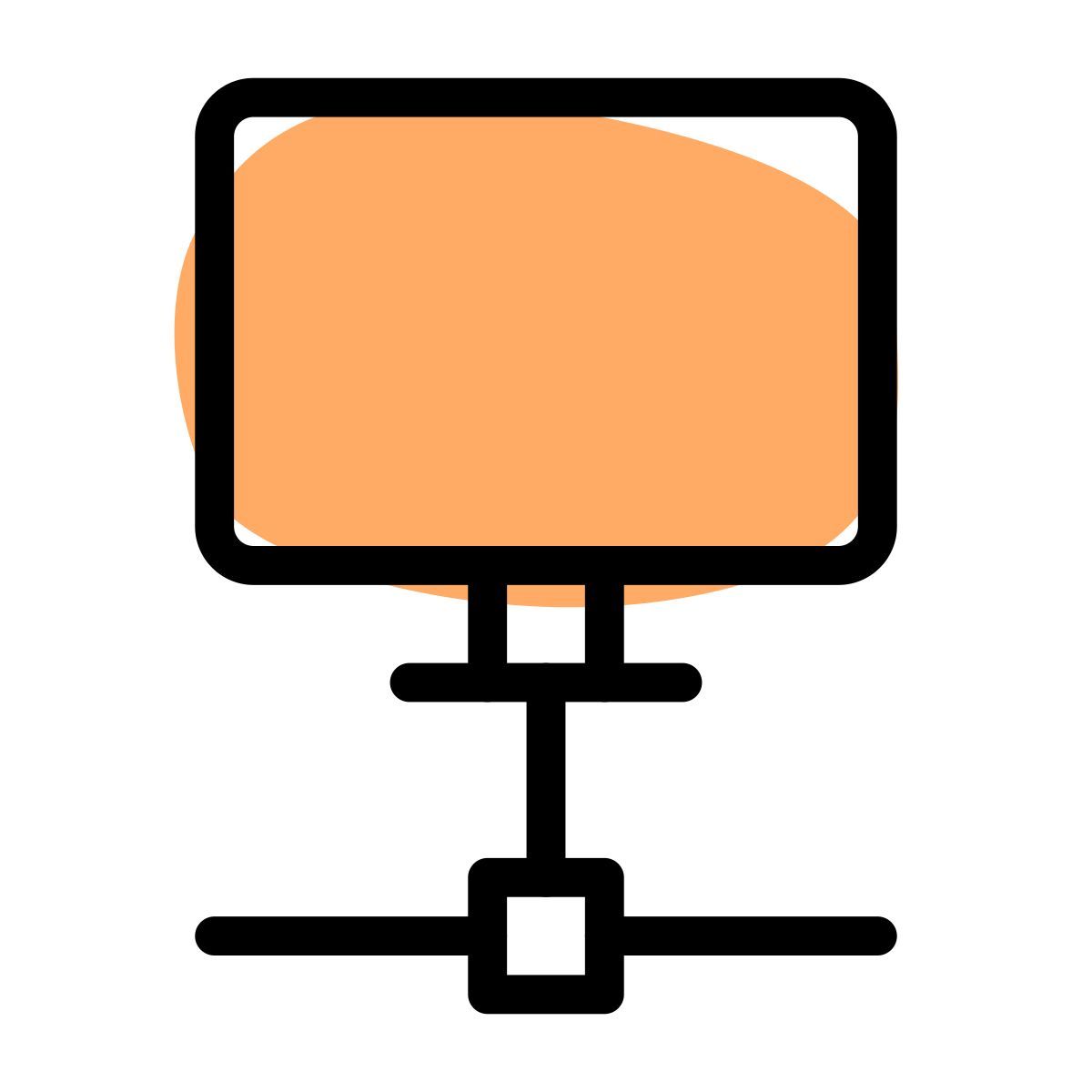 Computador conectado icon