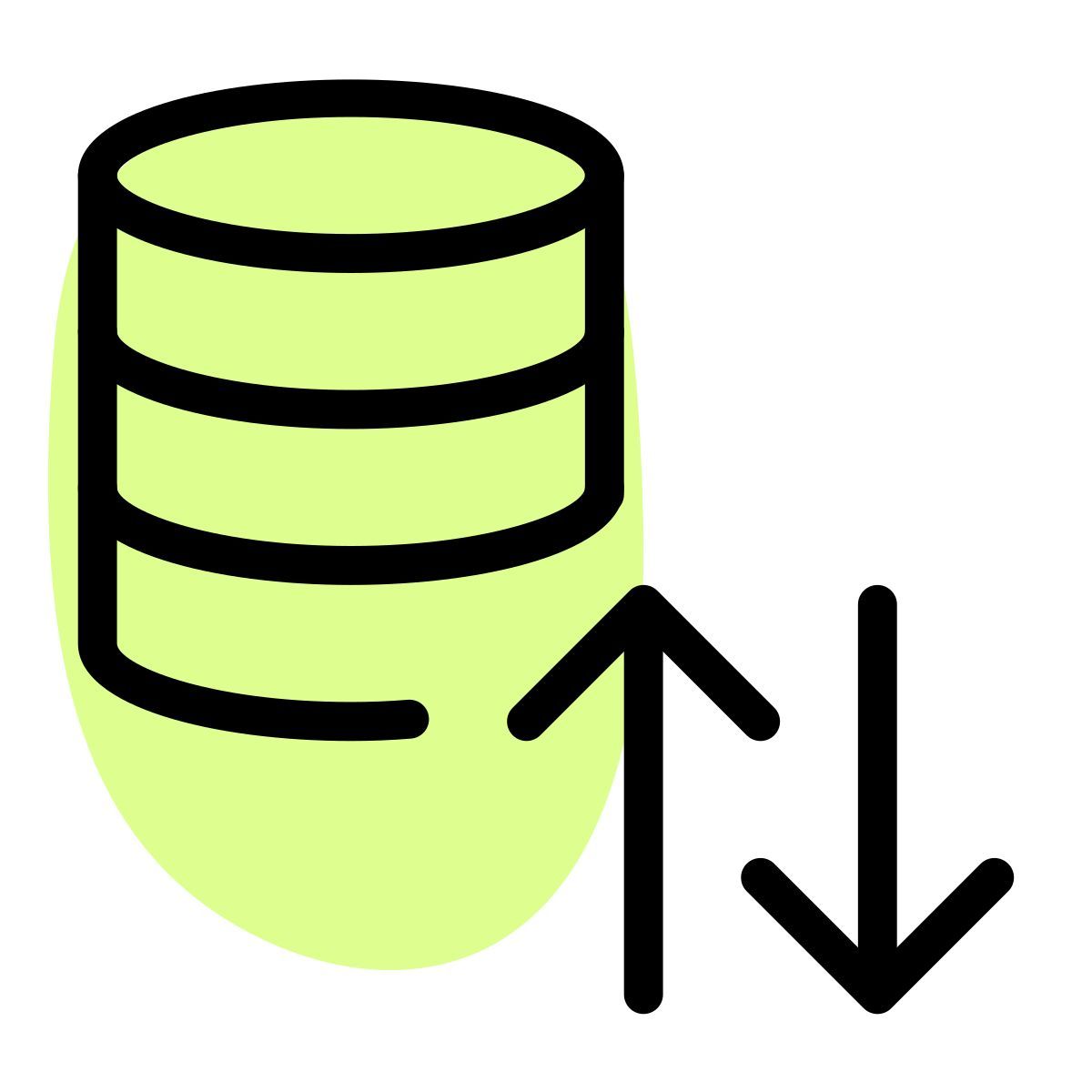 database data exchange icon