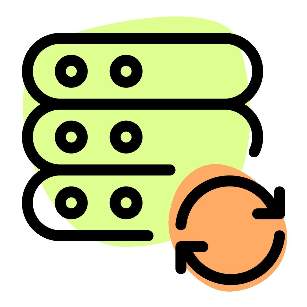 synchronisation du serveur icon