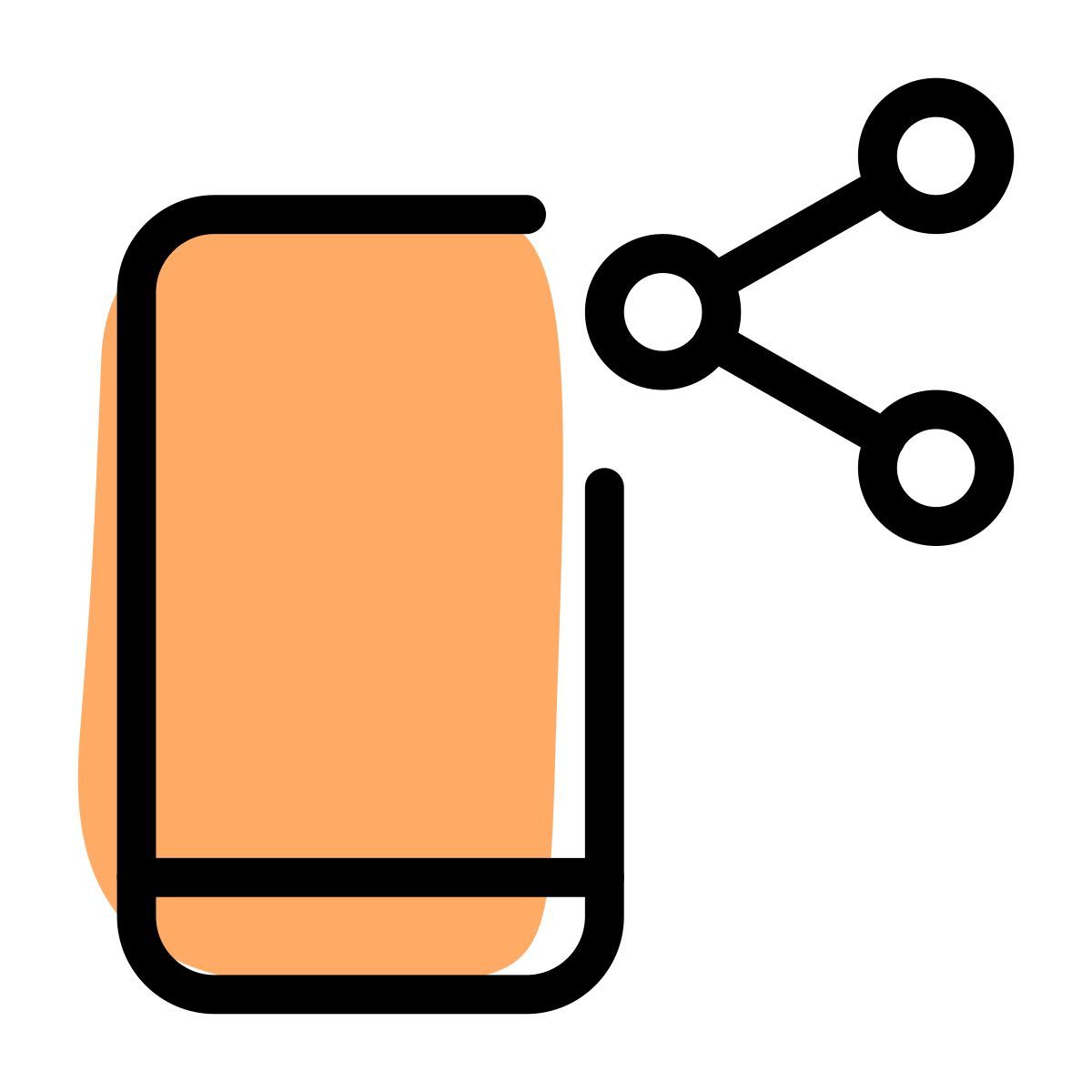 partager les données du smartphone icon