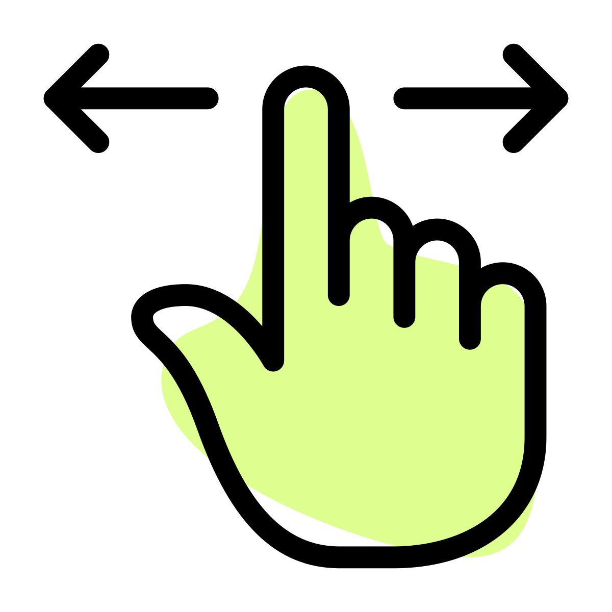 balayage horizontal icon