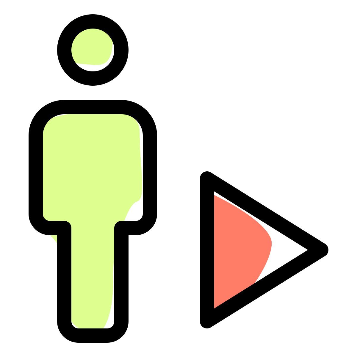 musique unique jouée par un employé sur un portail icon