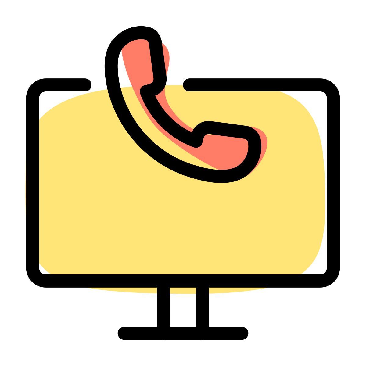 chamada de computador icon