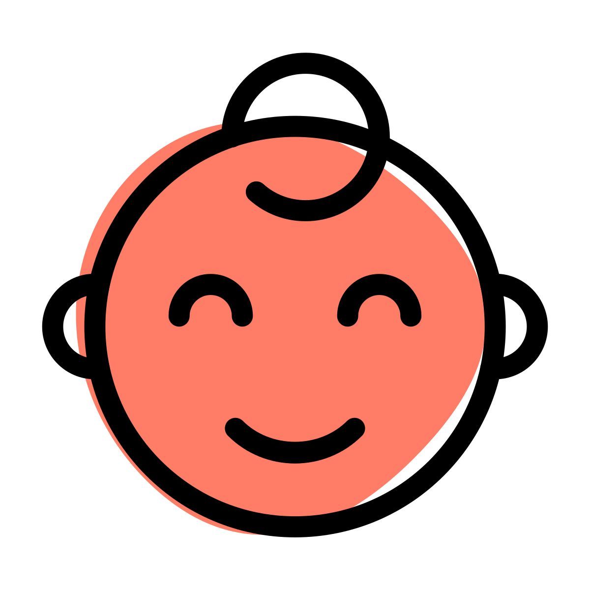 bebê alegre icon