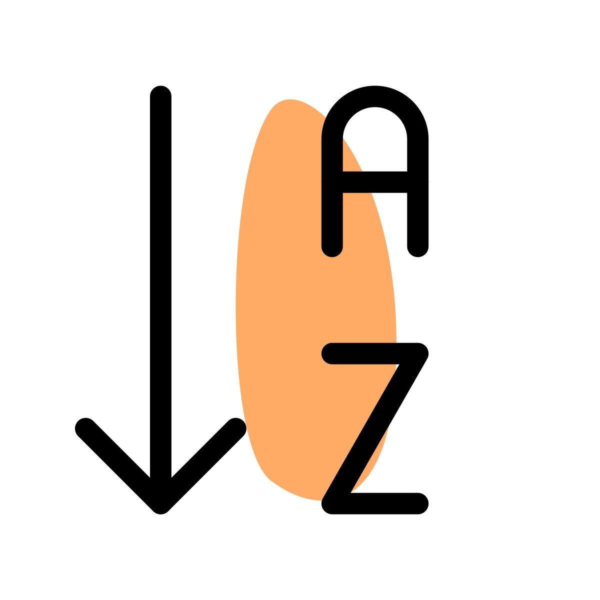 alphabetic order icon