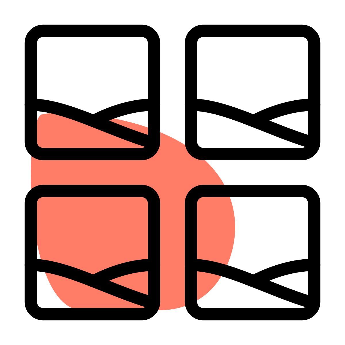 square collage layout icon