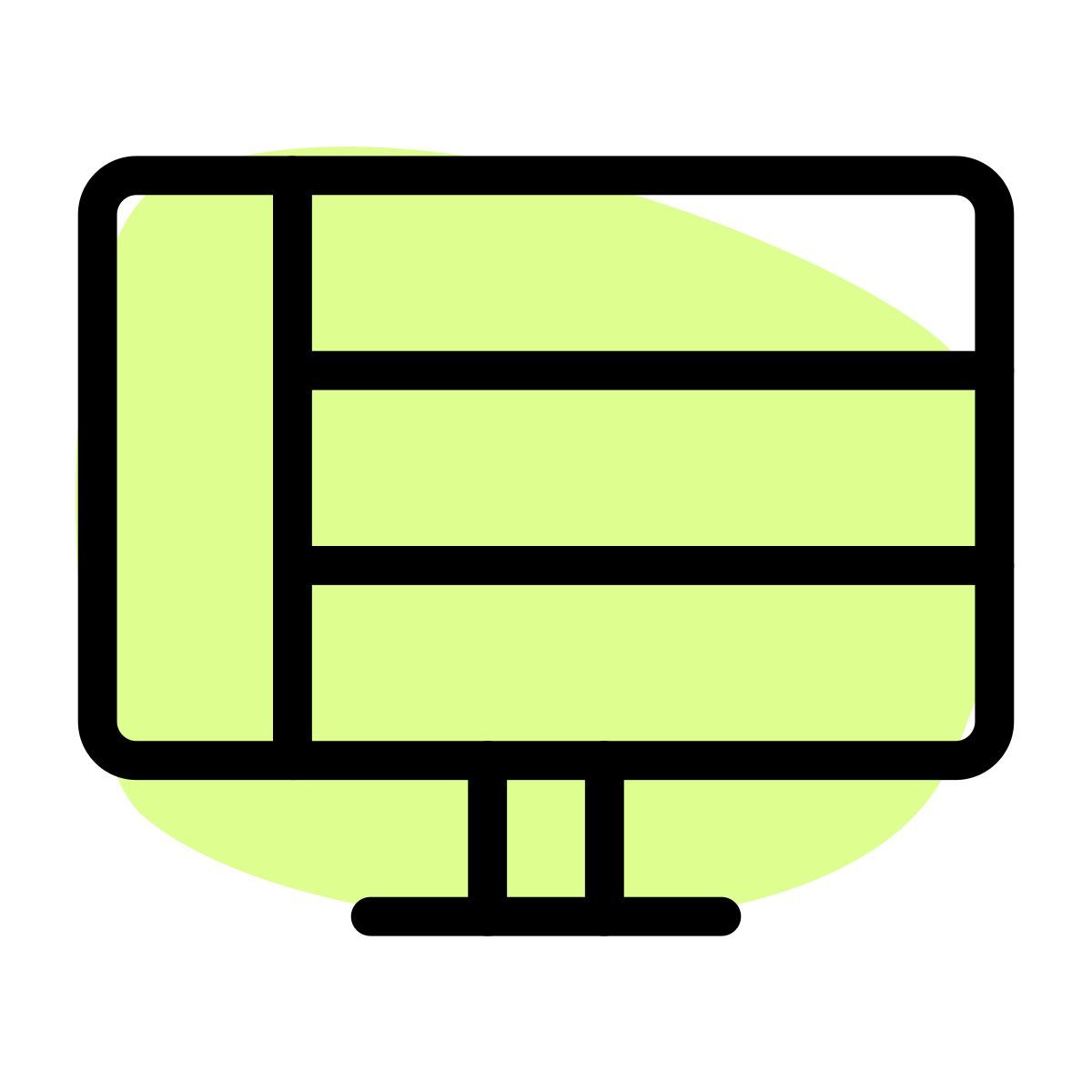 layout da área de trabalho icon