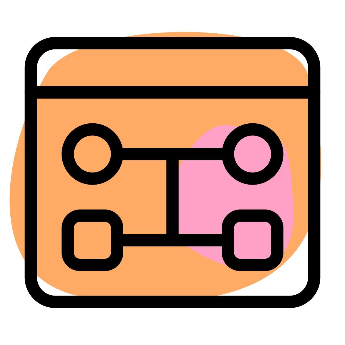 fluxograma da web icon
