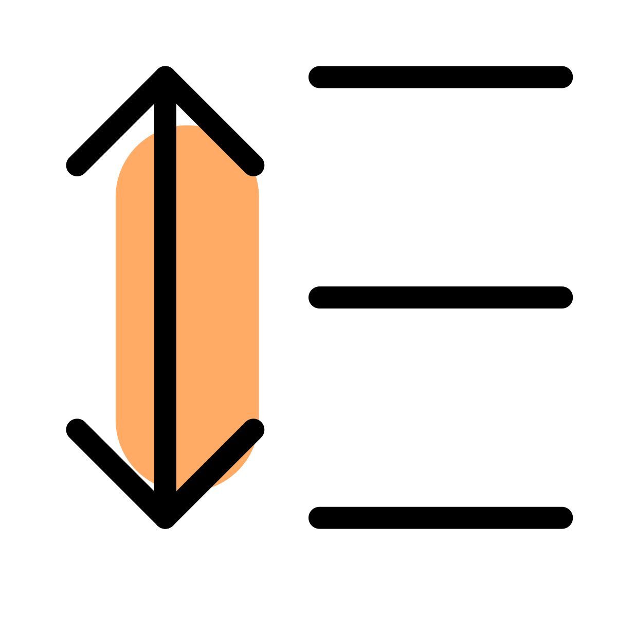 text line spacing gap document format alignment tool icon