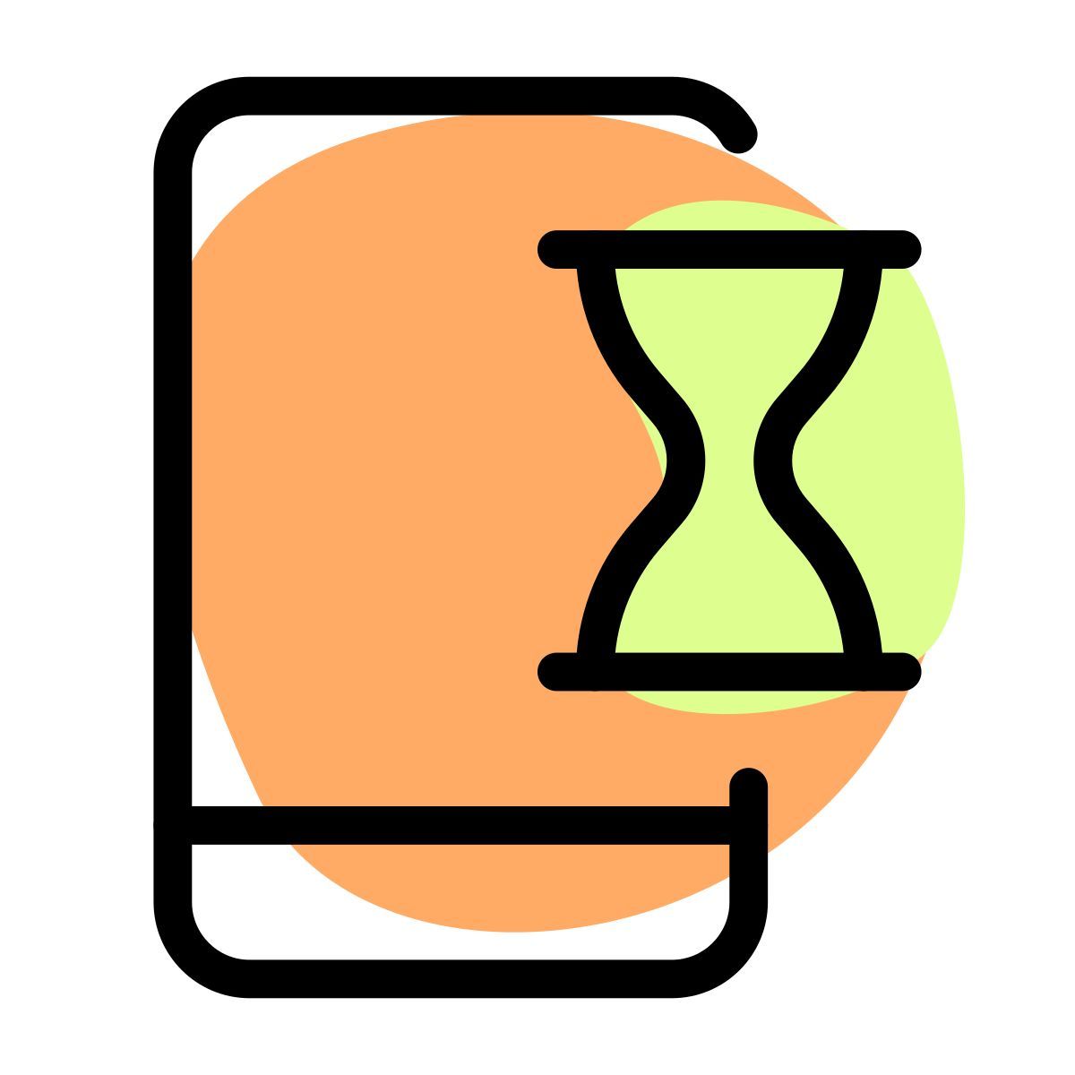 mobile data processing icon