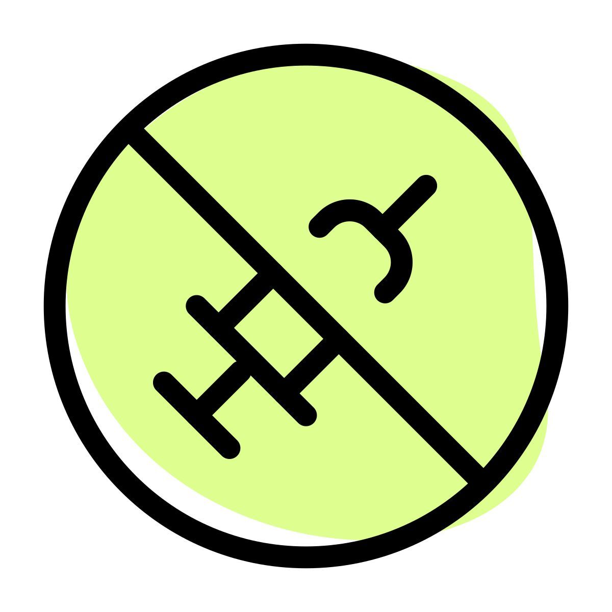 banned injection icon