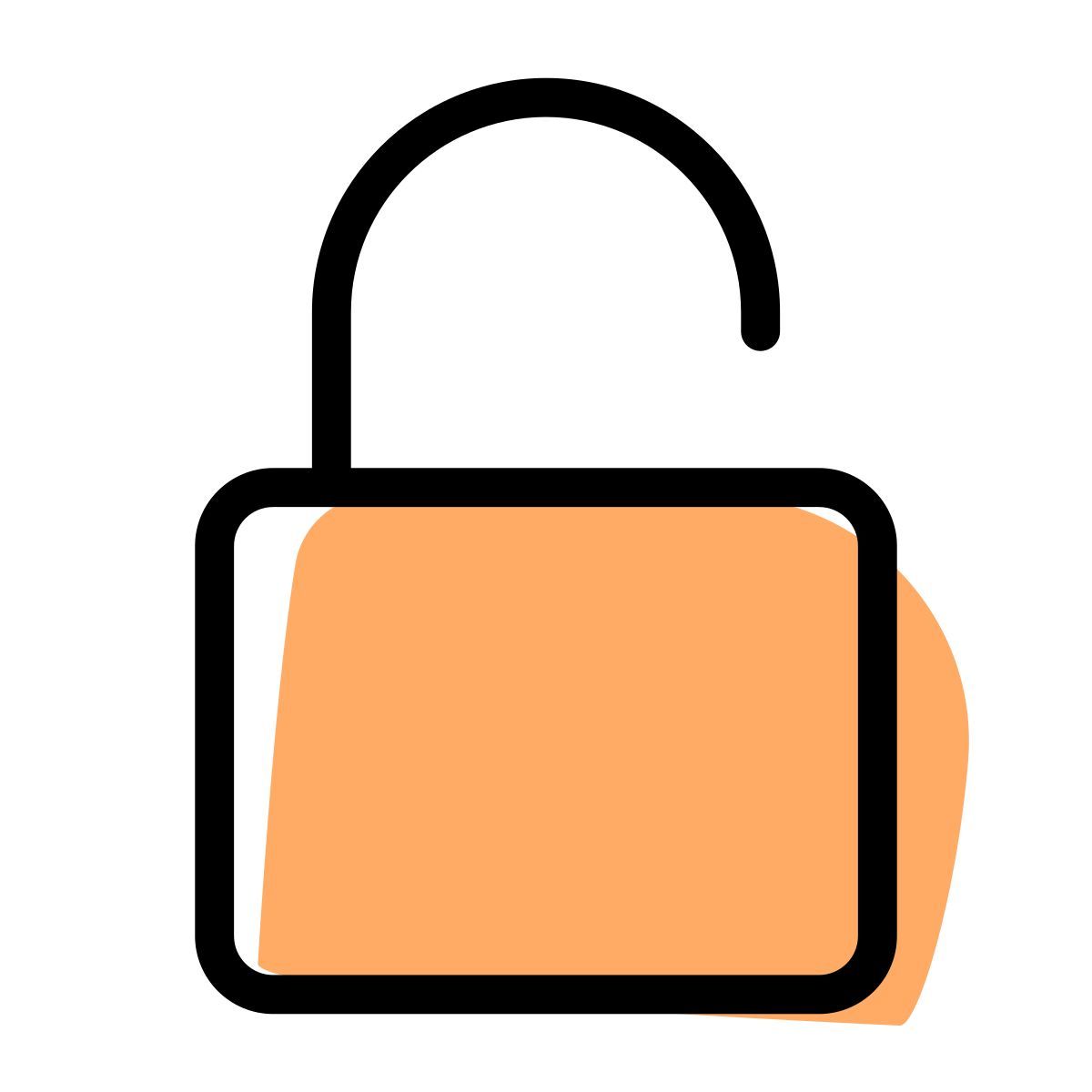 unlocked padlock icon