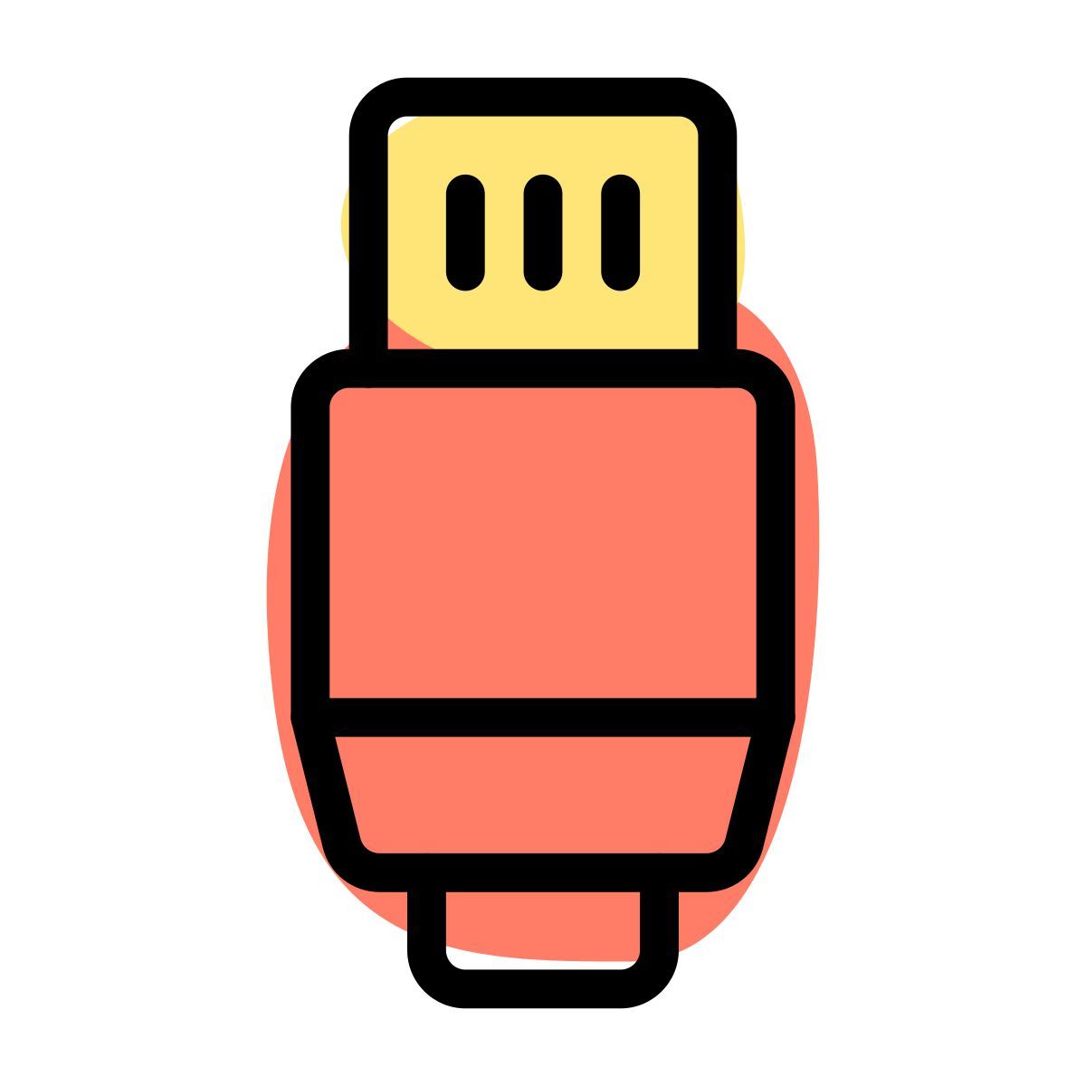 usb connector icon