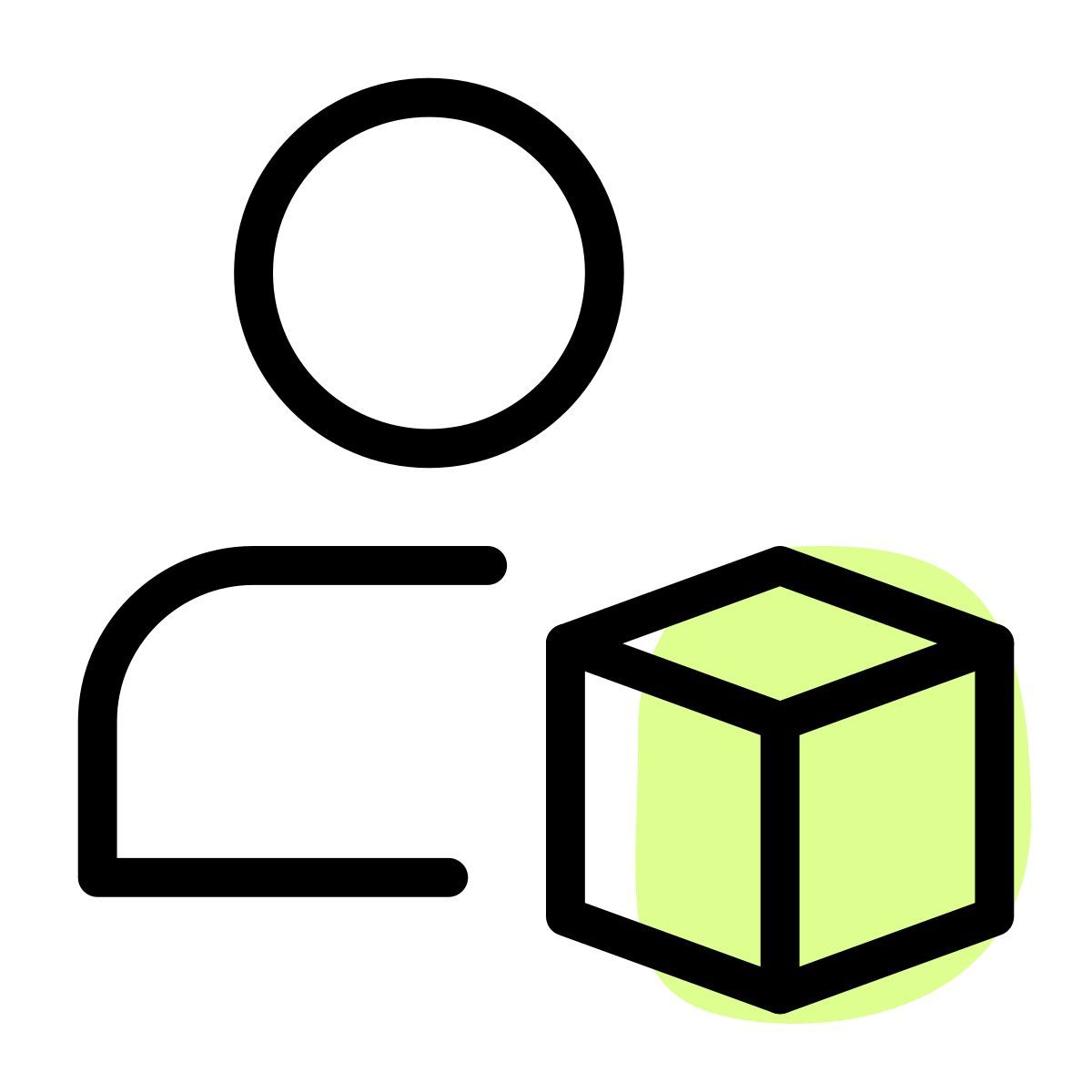 user 3d model icon