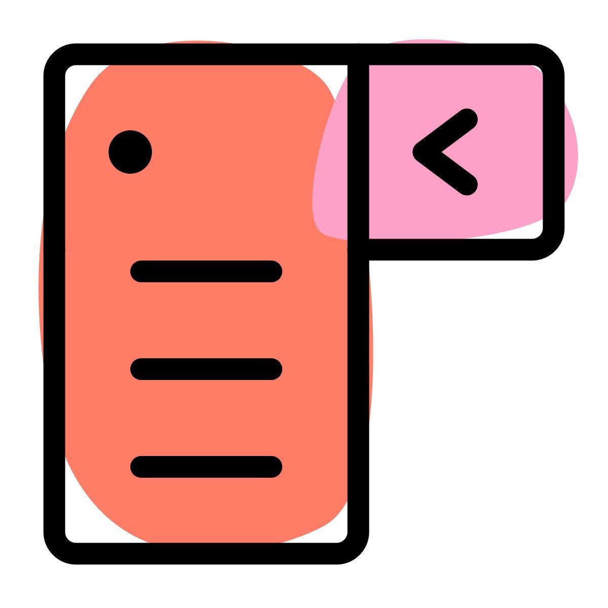 dropdown menu icon