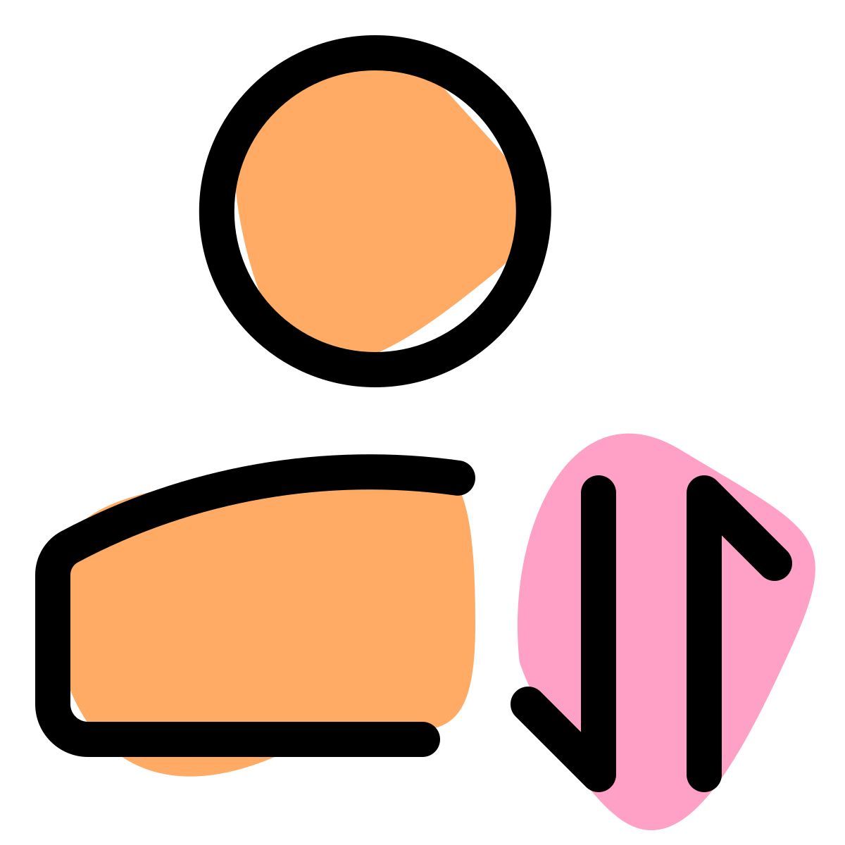 échange de données utilisateur icon