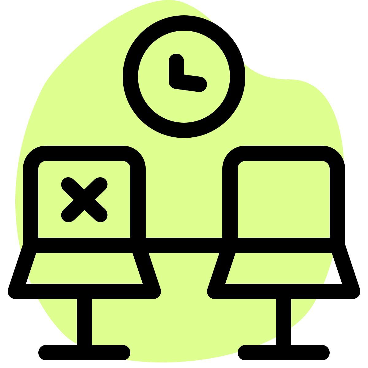 候诊室保持距离 icon