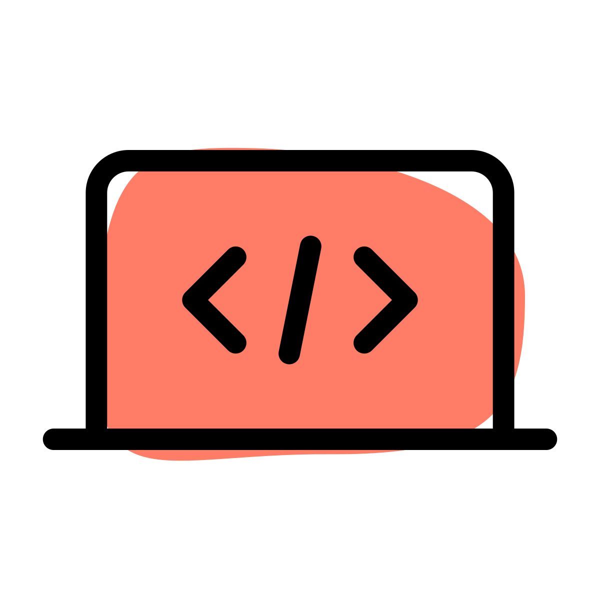 programming laptop icon