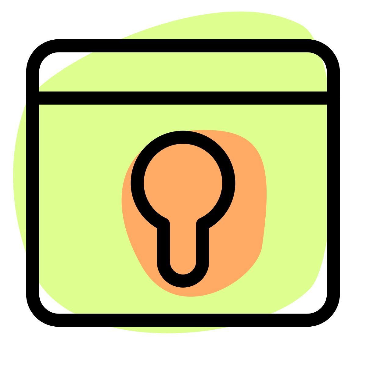 web keyhole icon
