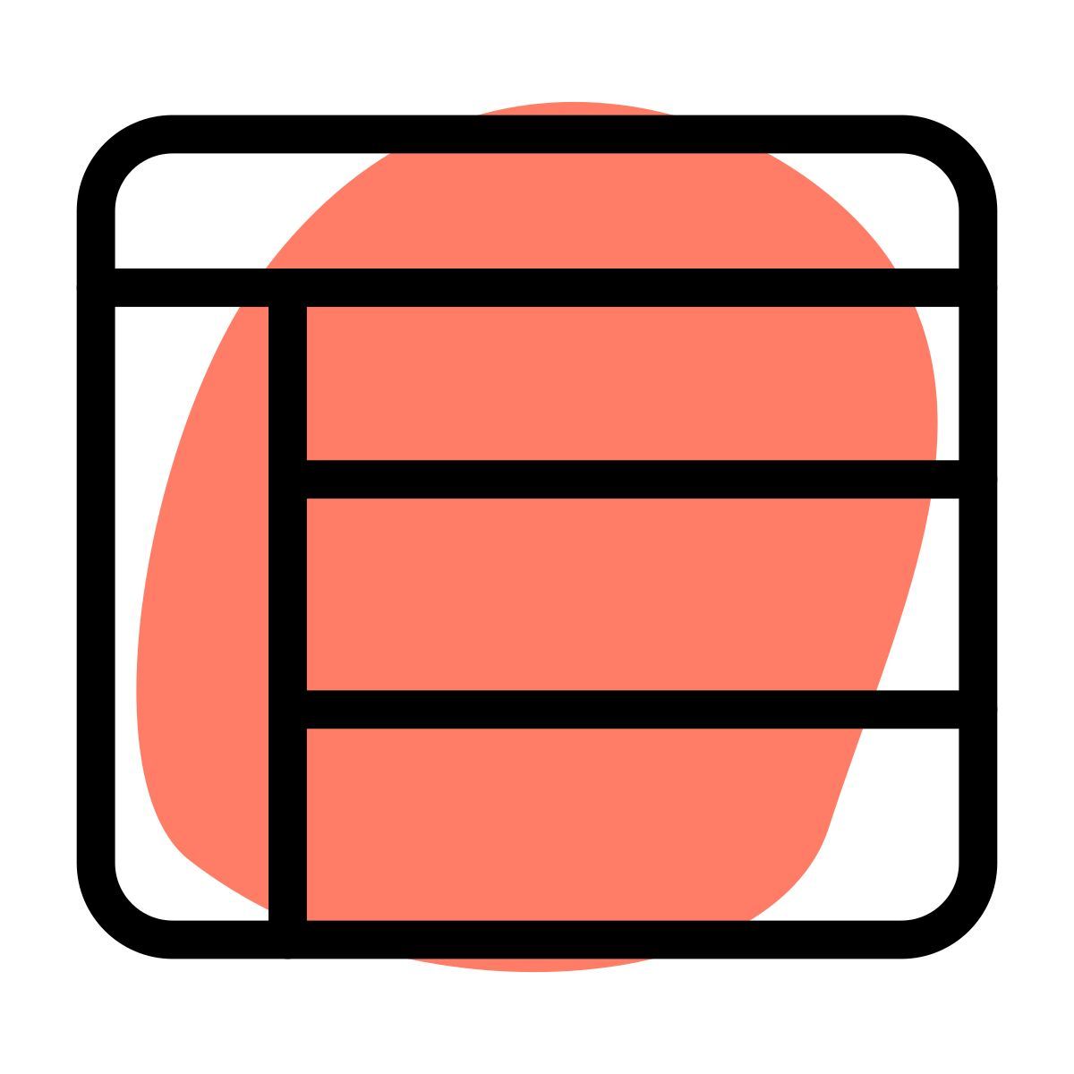 웹사이트 레이아웃 icon