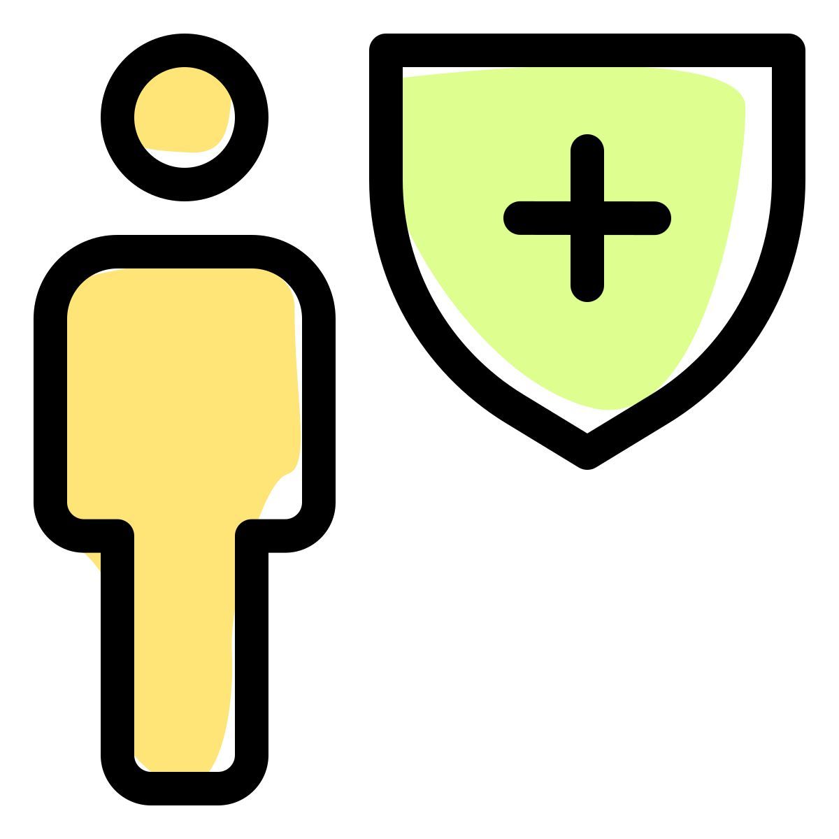 web portal with encryption technology shield layout icon