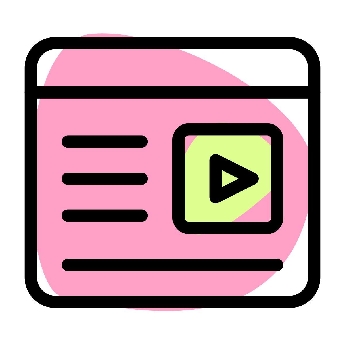 video description icon