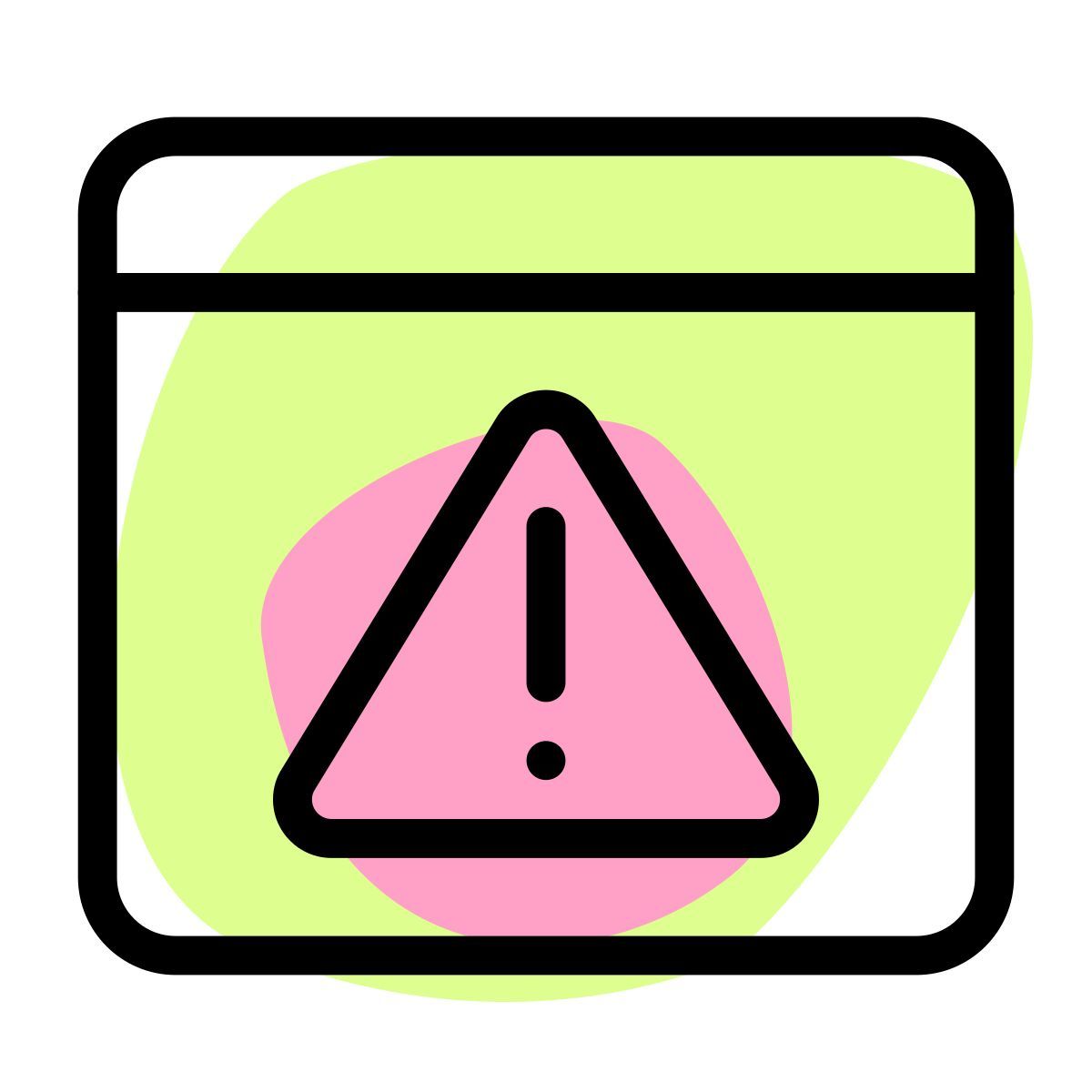 avertissement web icon
