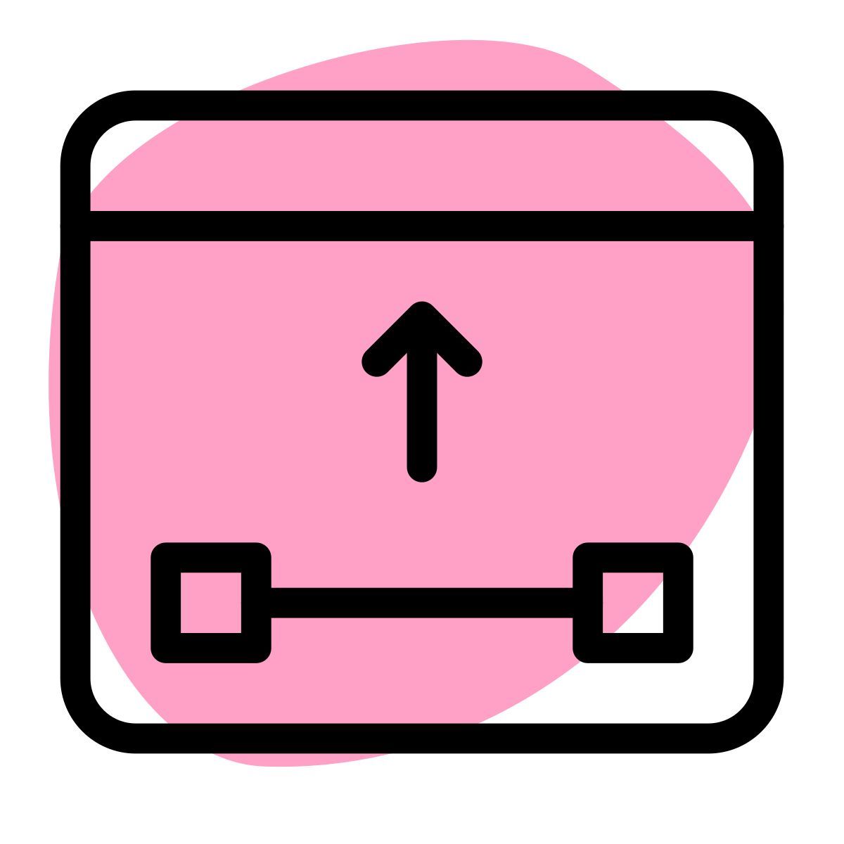 web horizontal up icon