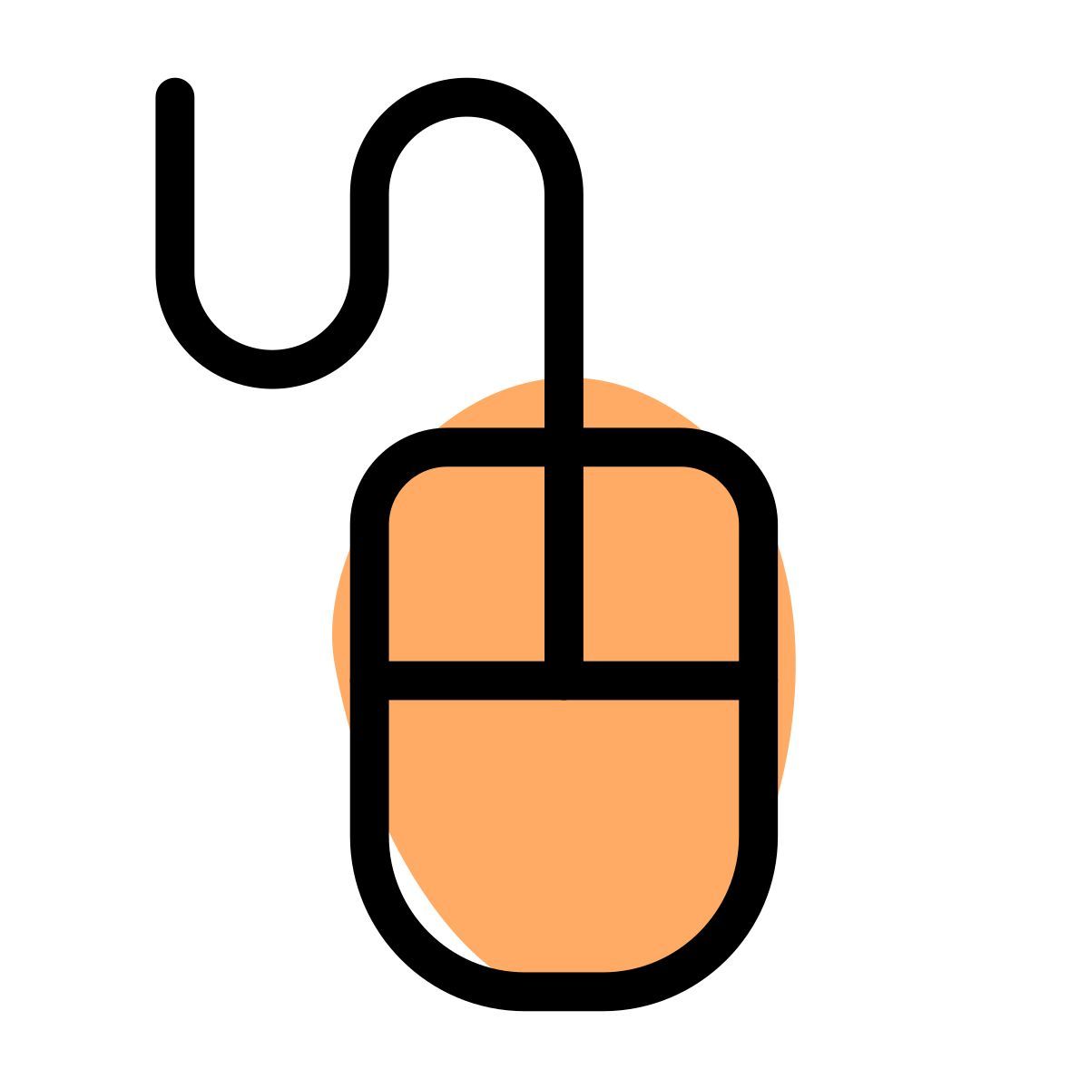 wired mouse icon