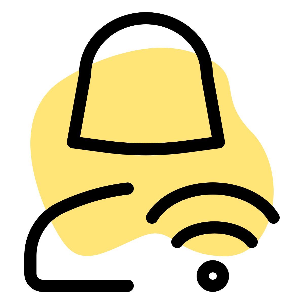 wireless internet router key shared with single female user in a company icon