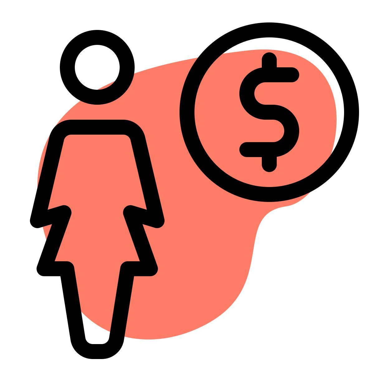 personal earnings icon