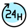 external 24-hours-service-available-round-the-clock-hotel-fresh-tal-revivo icon
