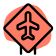 external airport-sign-board-with-an-airplane-layout-traffic-fresh-tal-revivo icon