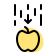 external apple-with-a-down-logo-isolated-on-a-white-background-science-fresh-tal-revivo icon