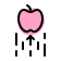 external apple-with-an-upward-logotype-isolated-on-white-background-science-fresh-tal-revivo icon