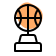 external basketball-game-trophy-with-round-shape-rewards-fresh-tal-revivo icon