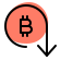 external bitcoin-cryptocurrency-internation-value-under-decline-arrow-crypto-fresh-tal-revivo icon