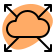 external cloud-computing-system-with-direction-in-all-four-corners-cloud-fresh-tal-revivo icon