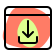 external download-button-on-web-browser-isolated-on-a-white-background-upload-fresh-tal-revivo icon