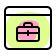 external job-recruitment-website-with-the-briefcase-on-the-web-browser-jobs-fresh-tal-revivo icon