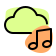 external music-on-cloud-network-isolated-on-white-background-cloud-fresh-tal-revivo icon