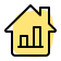 external sales-figure-in-a-bar-chart-format-of-a-house-house-fresh-tal-revivo icon