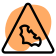 external triangular-shape-animal-trespassing-with-the-bat-logotype-traffic-fresh-tal-revivo icon