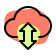 external uplink-and-downlink-from-cloud-server-isolated-on-a-white-background-server-fresh-tal-revivo icon
